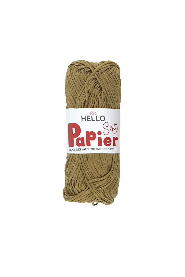 Dark Bamboo Soft Paper Bag - 100G/M, Knitted Thread P04