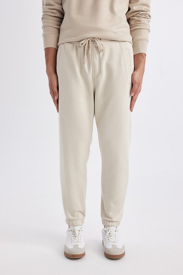 Jogger Eşofman Altı Standart Fit Basic Düz Beli Bağcıklı Lastikli Paça Cepli A6468ax23au - 5