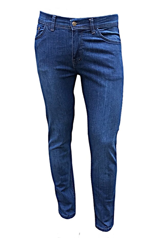 بنطلون جينز ليكرا كلاسيكي مقاس كبير - 1