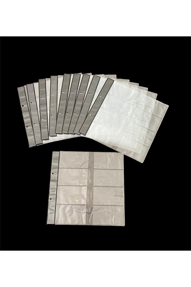 BUSINESS CARD REFILL SHEETS, TRANSPARENT, 10 PIECES (FOR 160 CARDS)