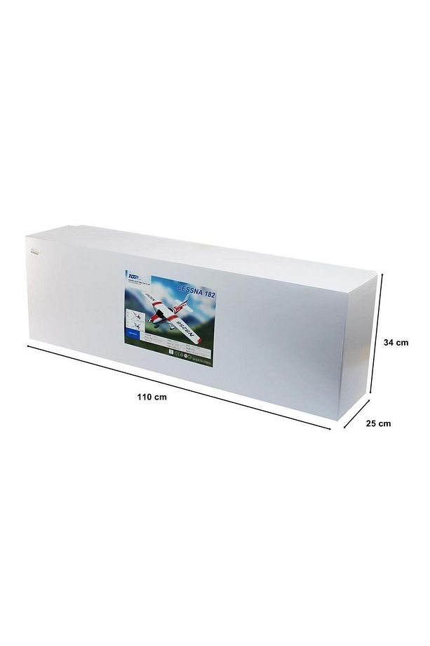 056C Cessna 182, 500 Class, Kırmızı, Brushless 800KV Motorlu, 30A ESC, 11.1V 2200 Mah Li-Po Pi - 5