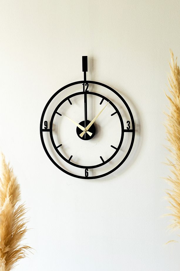 Dekoratif Yeni Modern Mirfak Ahşap Duvar Saati 48 cm - 4