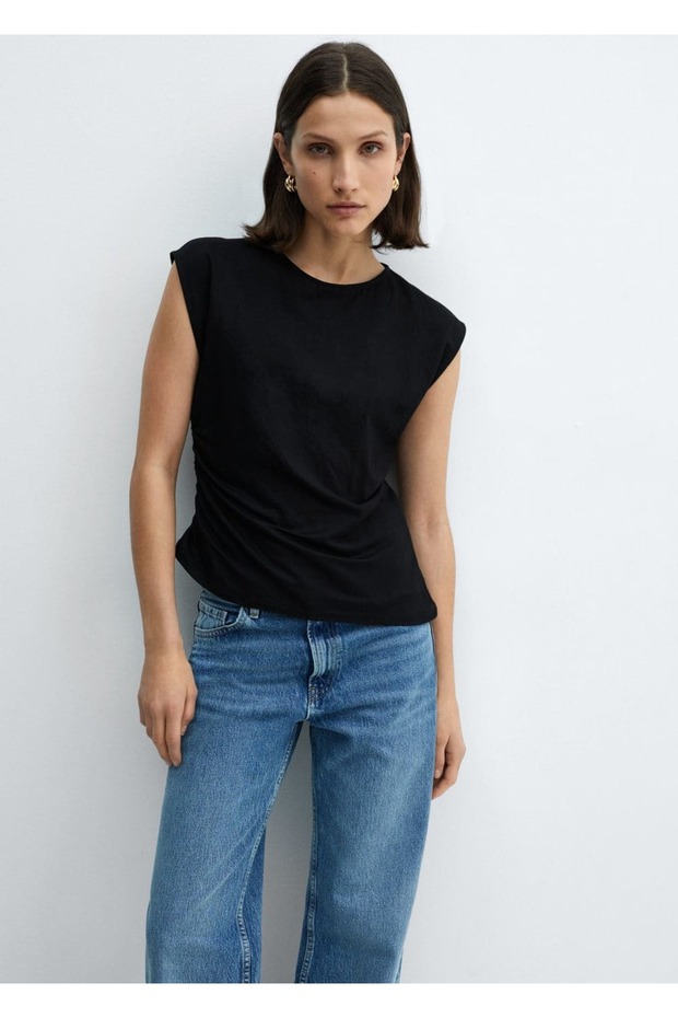 Düğümlü asimetrik bluz - 1