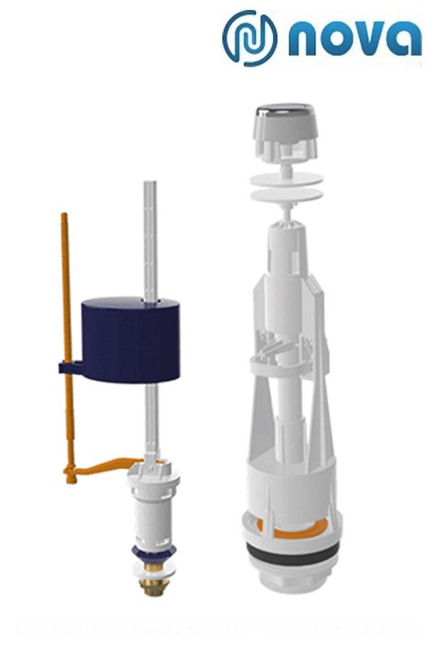 1 Kalite 6 Litre Tek Basmalı Rezervuar Basmalı Iç Takım Klozet Sifon Iç Takımı - 1