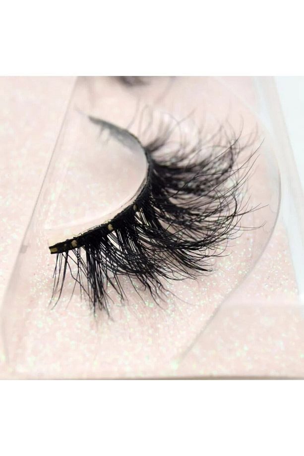 Gerçek Vizon %100 El Yapımı Takma Kirpik (CHANEL MODELİ) Ve Powerliner Şeffaf Yapıştırıcı - 4