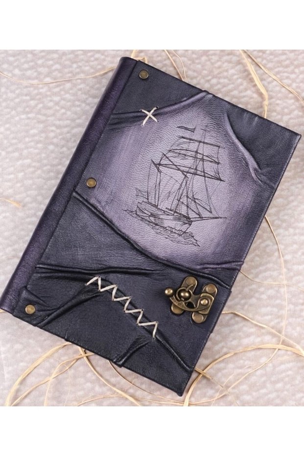 Handmade Genuine Leather Daily Scrapbook Shamua Paper SHIP