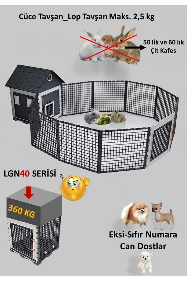 Köpek ,tavşan ,kedi .hamster .civciv. Tavuk. Yuva Çit Bahçe Yp_40ypcb - 5