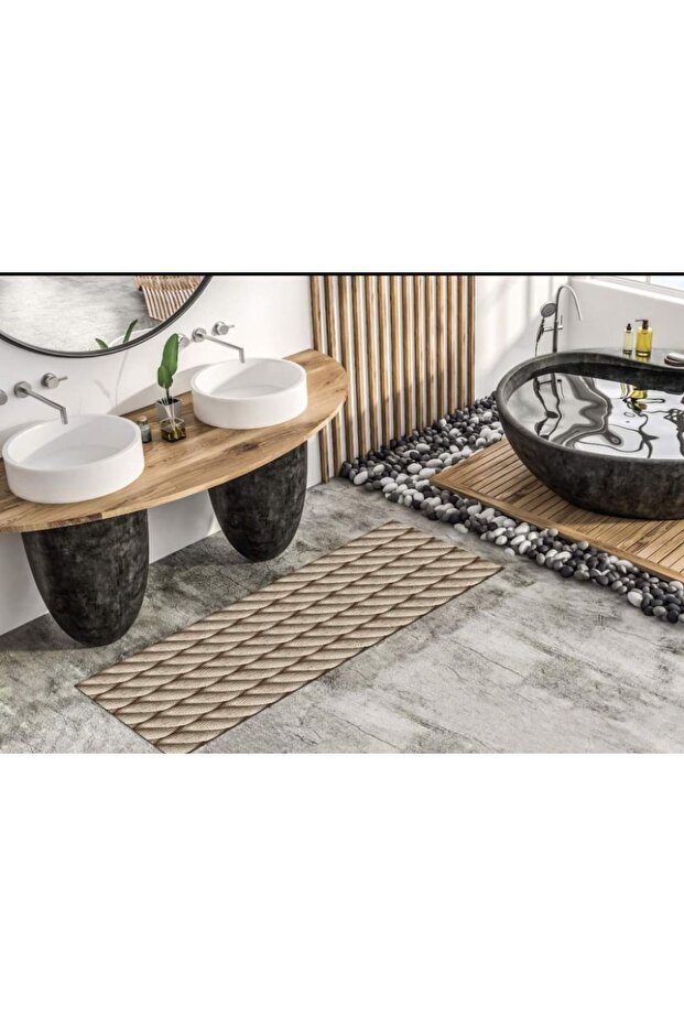 BATHROOM - SHOWER Dekomarin Non-Slip Hygienic Bathroom Runner PVC / Width: 65 cm x 2 meters length