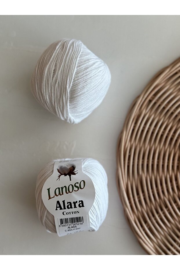 خيوط الحياكة اليدوية Alara Cotton 50 GR - رمز اللون: 955