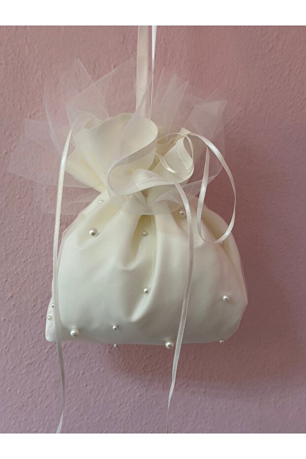 PEARL EMBROIDERED BRIDAL BAG
