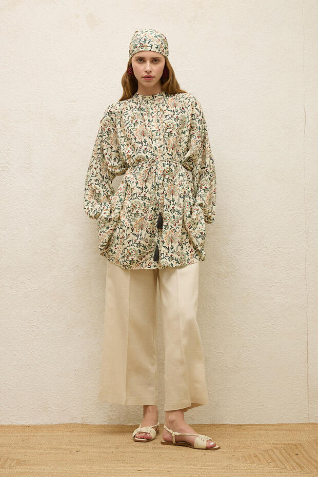 Ira Viscose Patterned Tunic - 1