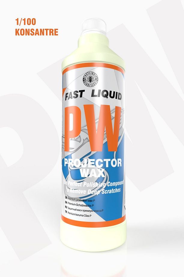 Pw Projector Wax Islak & Kuru Hızlı Cila 1/100 Konsantre 1 Litre - 1