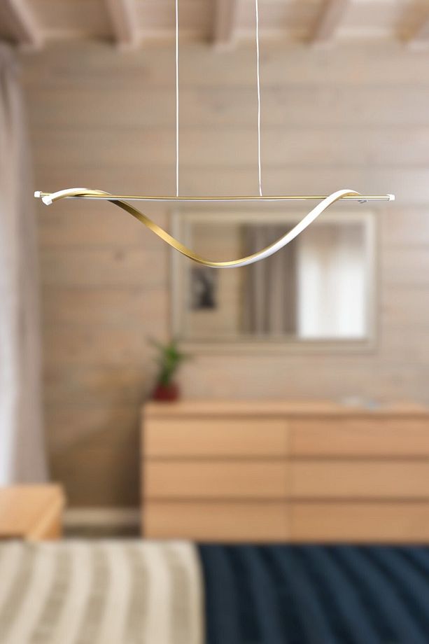 Isabel Modern Tasarım Eskitme Renk Beyaz Ledli Cafe - Mutfak - Salon 2 Li Led Avize - 5
