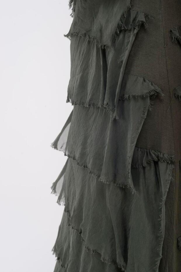 2031 Kat Kat Ipek Elbise - 5