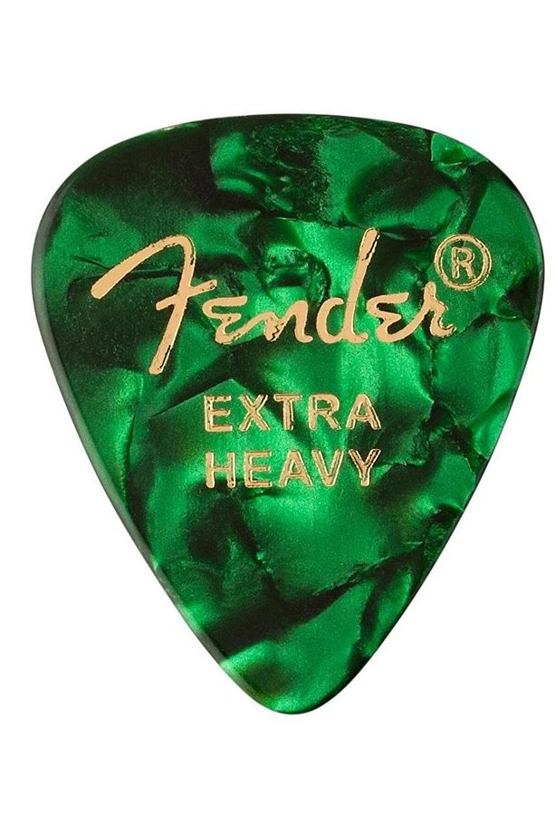 351 Extra Heavy Gitar Penası Yeşil 1 Adet Shape Premium Pick - 1