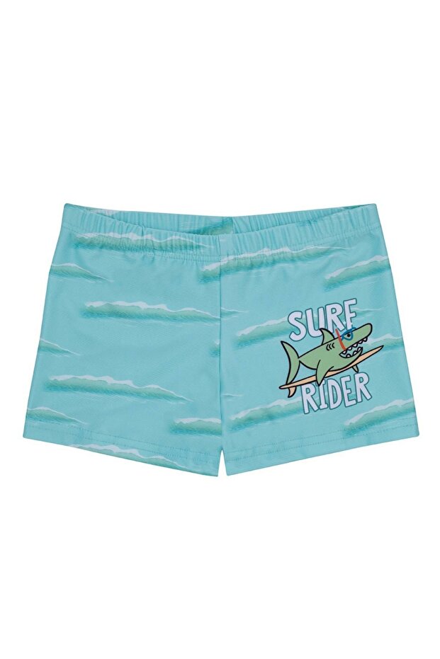 Surf Rider Trunk Blue Children's Swimsuit