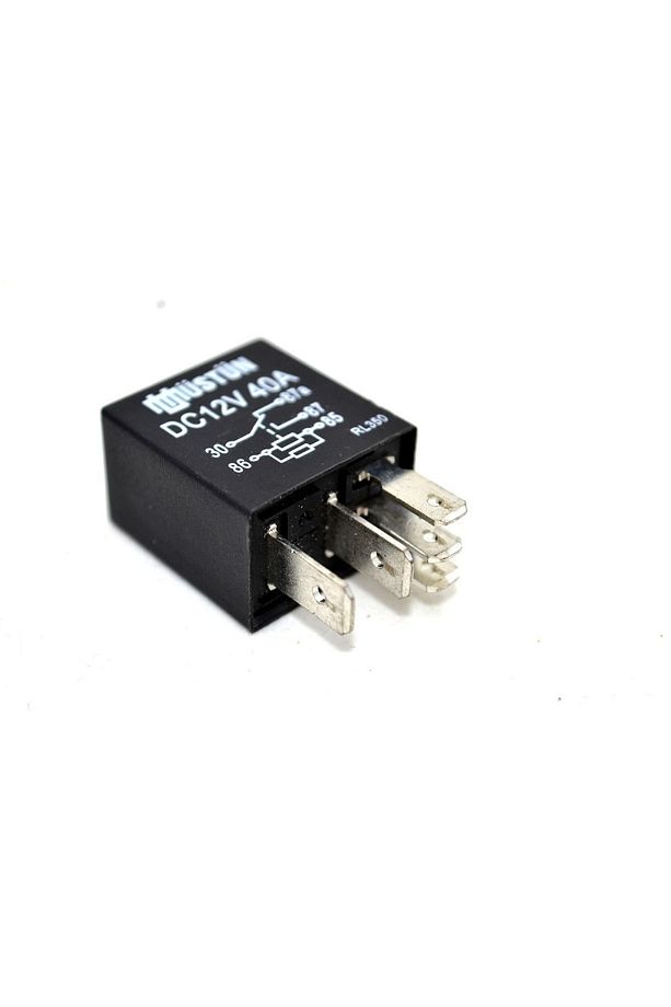 Mikro Röle 12v 40a 5p 5 Uyumlu Fişli Terminalli Dirençli Çift Platin - 1