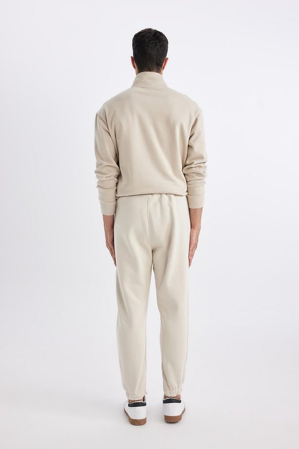 Jogger Eşofman Altı Standart Fit Basic Düz Beli Bağcıklı Lastikli Paça Cepli A6468ax23au - 7