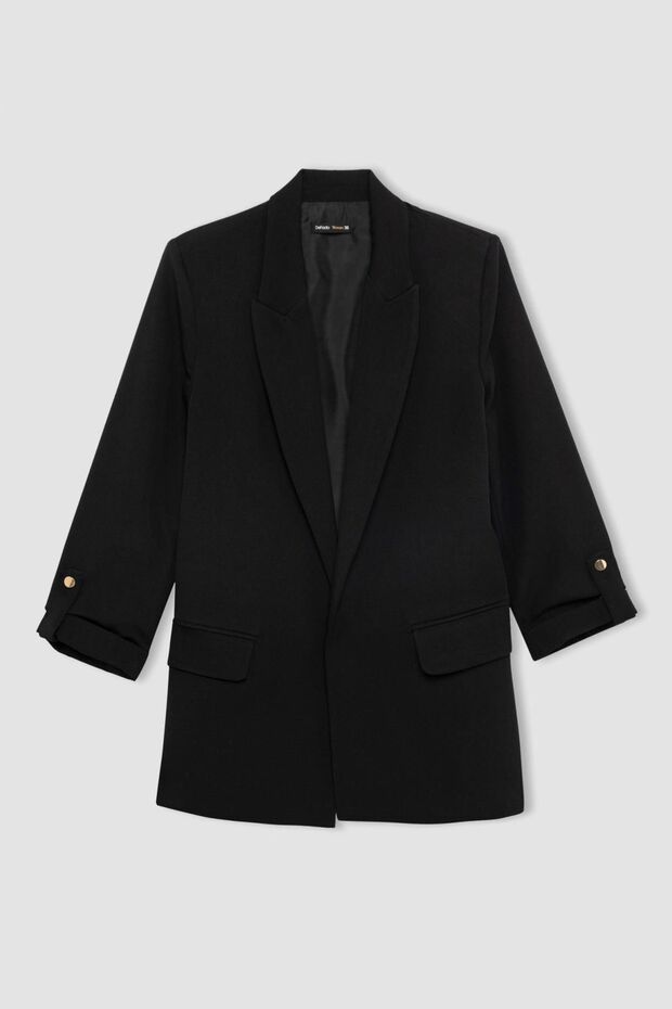 Regular Fit Ceket Yaka Basic Blazer Ceket C3215AX24SM - 7