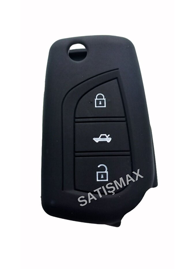 Toyota Auris - 3-Key Black Silicone Case Key Protector