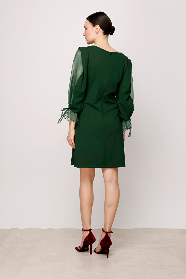 Organze Kol  Elbise - 2