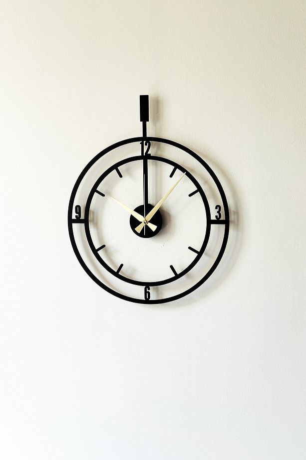 Dekoratif Yeni Modern Mirfak Ahşap Duvar Saati 48 cm - 6