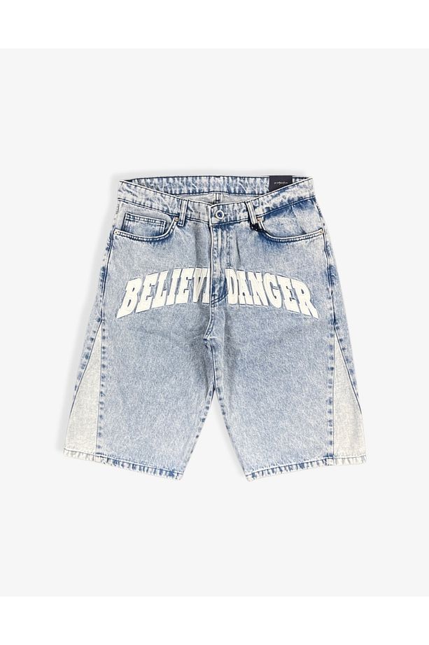 Believe Danger Oversized Kot Şort - 1