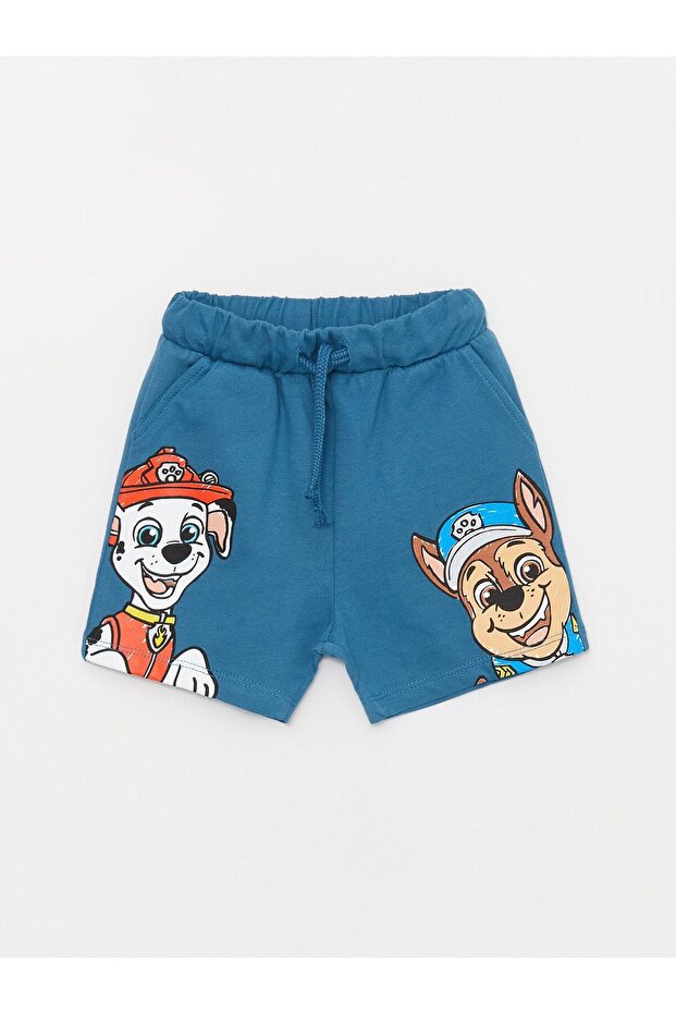 Elastic Waist Paw Patrol Printed Baby Boy Shorts