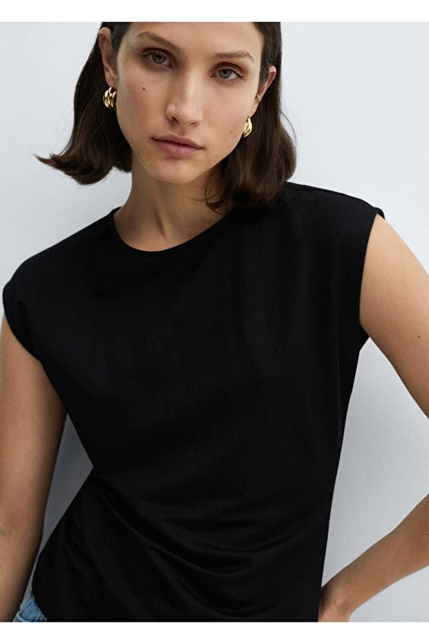 Düğümlü asimetrik bluz - 6