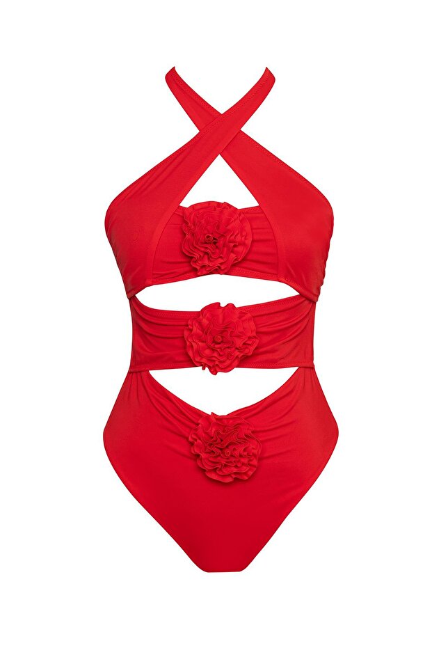 Çiçekli Çapraz Mayokini - 1