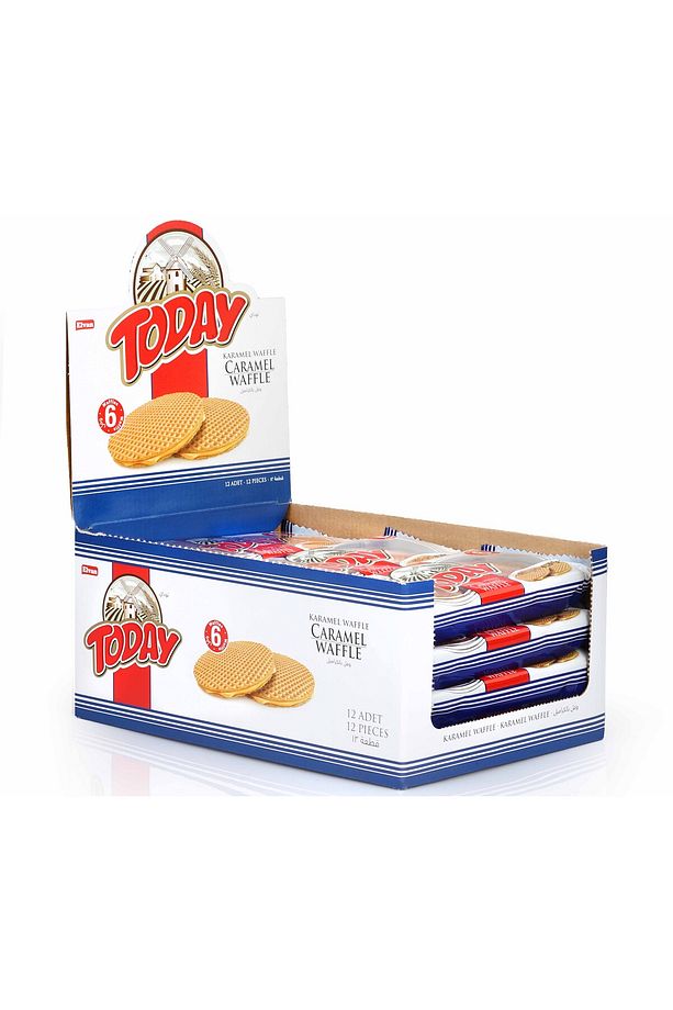 Today Caramel Waffle 132 Gr. 12 Adet (1 Kutu) - 5