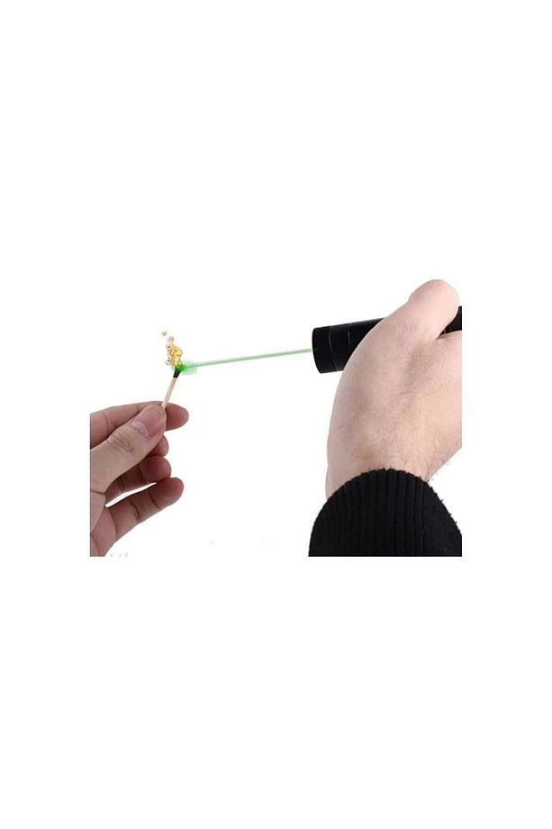 Laser Pointer Şarjlı Güçlü Yeşil Lazer Metal Kasa - 4
