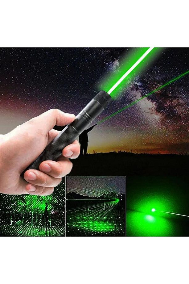 Laser Pointer Şarjlı Güçlü Yeşil Lazer Metal Kasa - 2