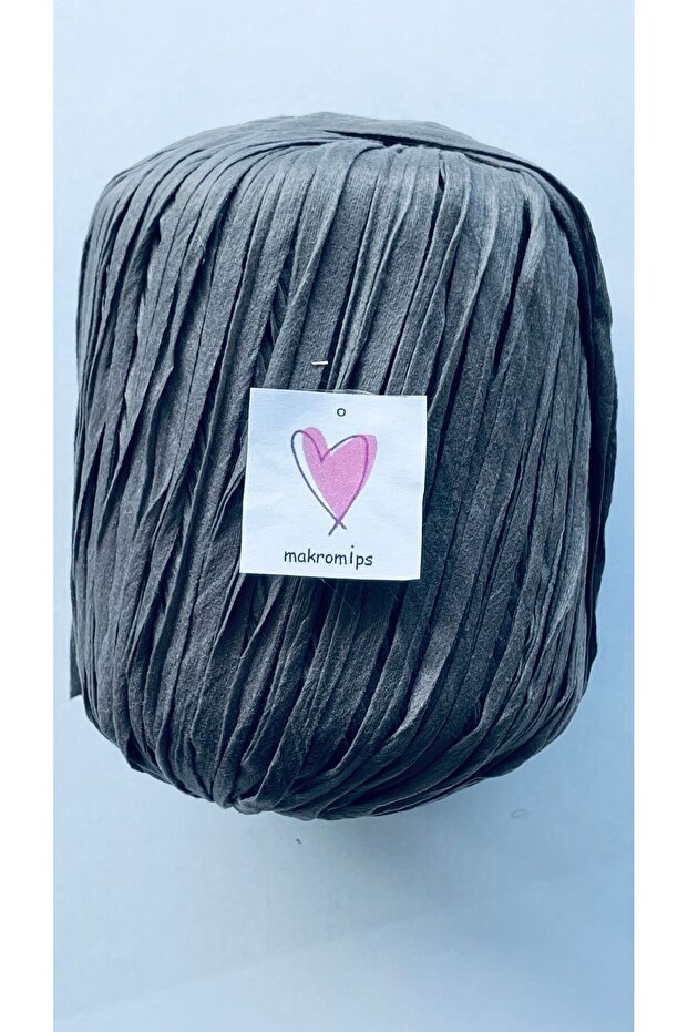 PREMİUM SOFT RAFFİA İP 50 gr 65 m YUMUŞAK DOĞAL EBRULİ RAFYA ÇANTA İPİ KAĞIT İP  EL ÖRGÜ HOBİ - 1