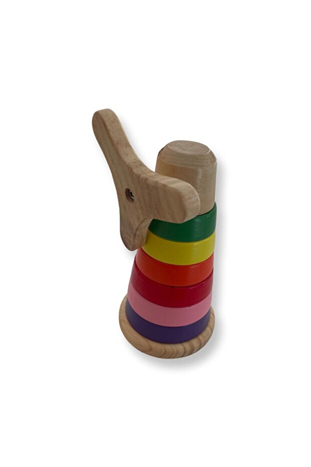 Ahşap Renkli Kule - 1