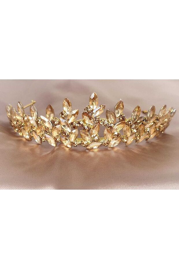 Gold Bridal Henna Crown Bridal Hair Accessory – Magnet, Gift, Ornamental Accessory