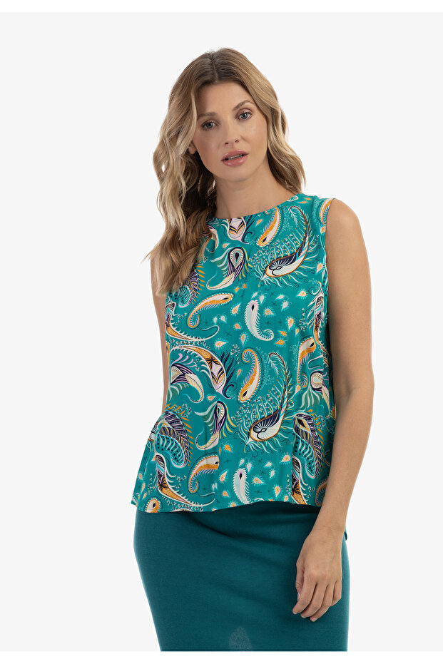 Blusentop ärmellos - 3