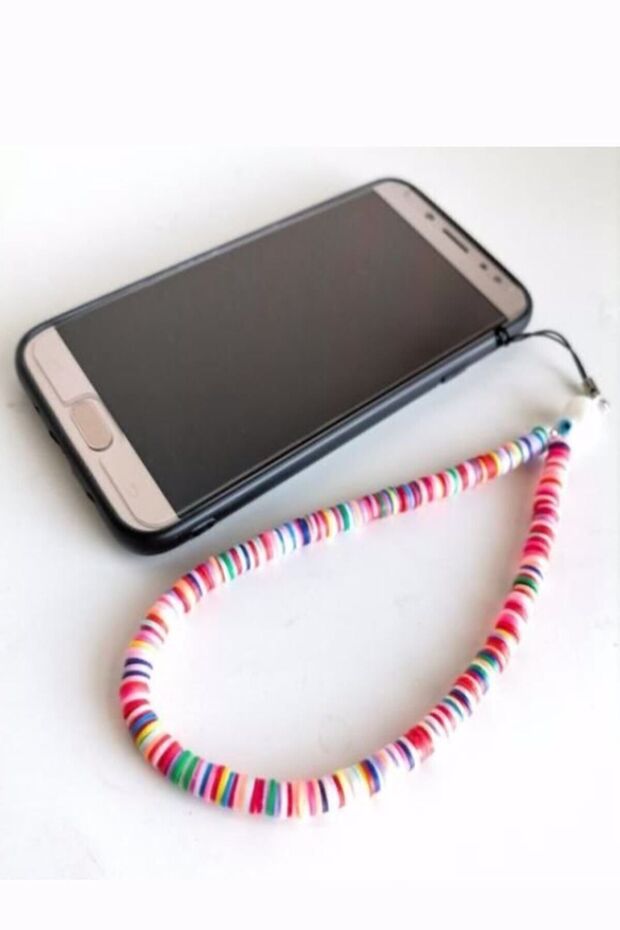 Fimo Telefon Charmı İpi Askısı - 1