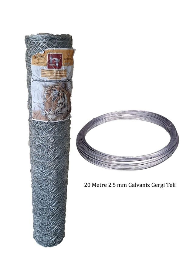 Hataş Teknik Hırdavat Bahçe Çit Teli 120 Cm Yükseklik 20 Metre Uzunluk 1.1mm Kalınlık Ve Gerdirme - 1