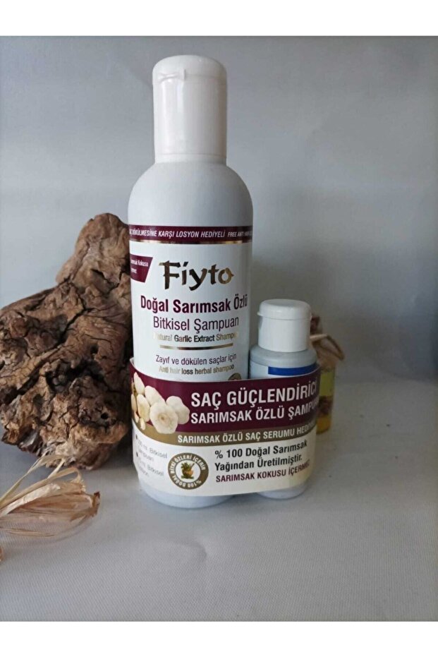 Fiyto Garlic Extract Herbal Shampoo 500 ml & Hair Serum 75 ml Gift