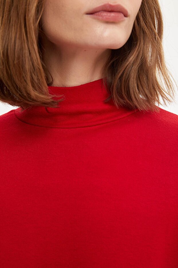 Basic Dik Yaka Triko Kazak - 3