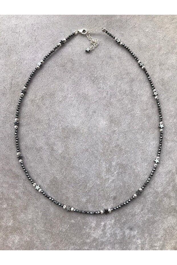 Yıldız Hematit Kolye - 2