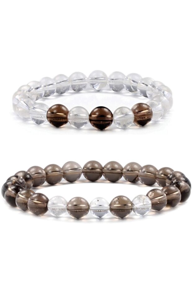 Smoky Quartz Crystal Quartz Bracelet