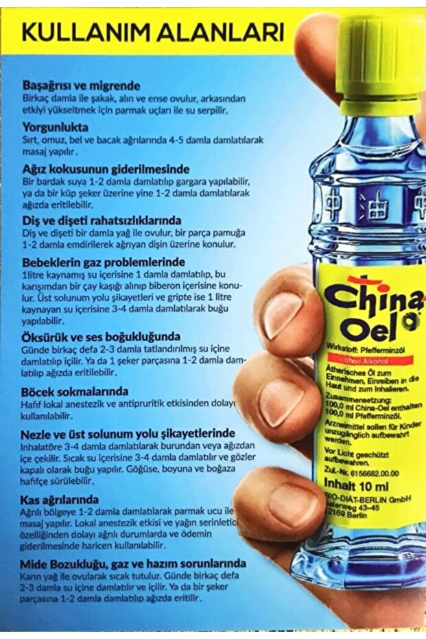 Çin Yağı 5 Ml - 5