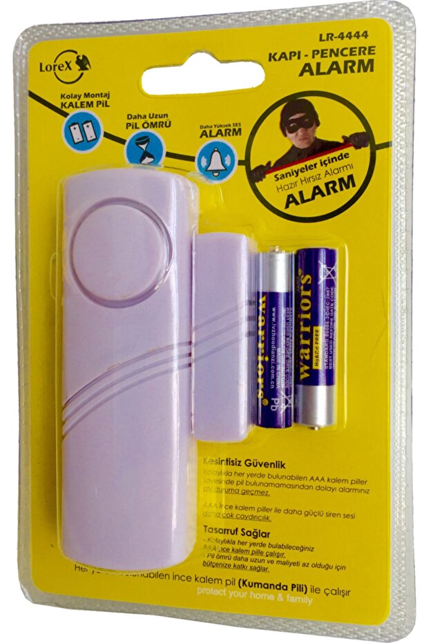 Lr-4444 Kapı Pencere Alarmı - Kumanda Pilli - 1