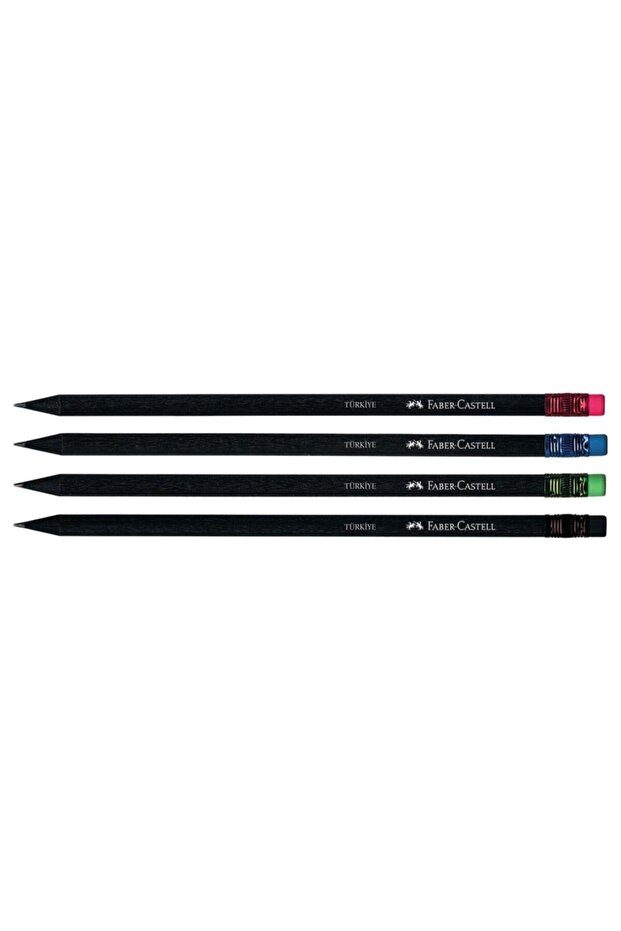 Faber-castell Natural Black L. Unprinted Pencil with Eraser 72pcs8242115816