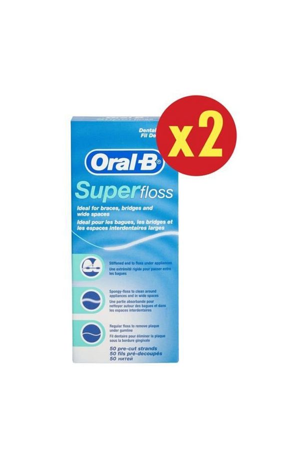 Super Floss Diş İpi 50 Adet x 2 - 1