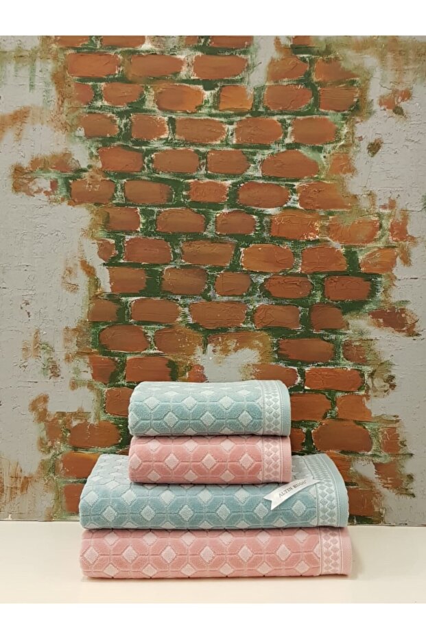 Decora Bath Towel Set 4 Pieces Mint - Powder