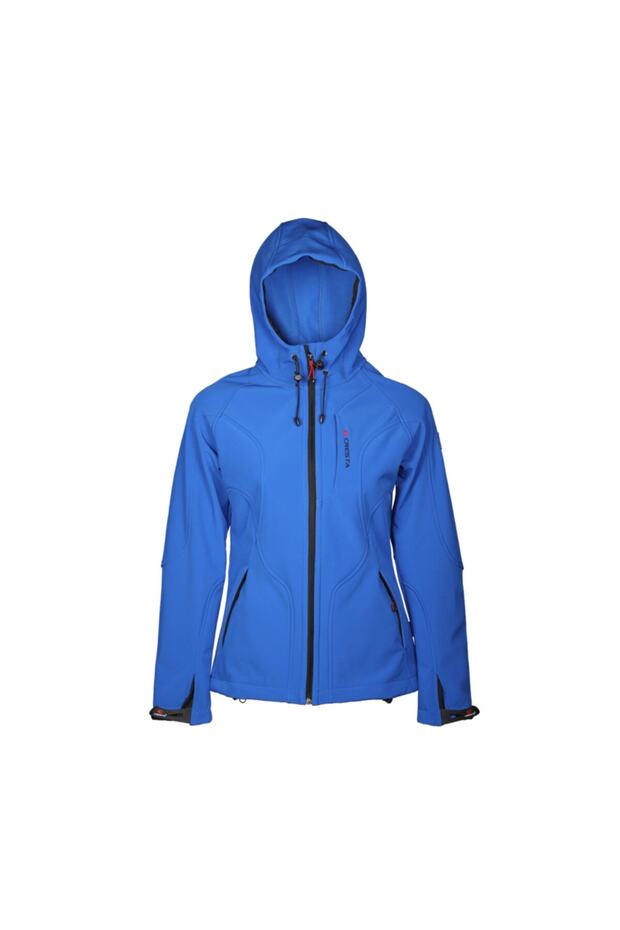 Kadın Mavi Kapüşonlu Dynamic Softshell Ceket - 4