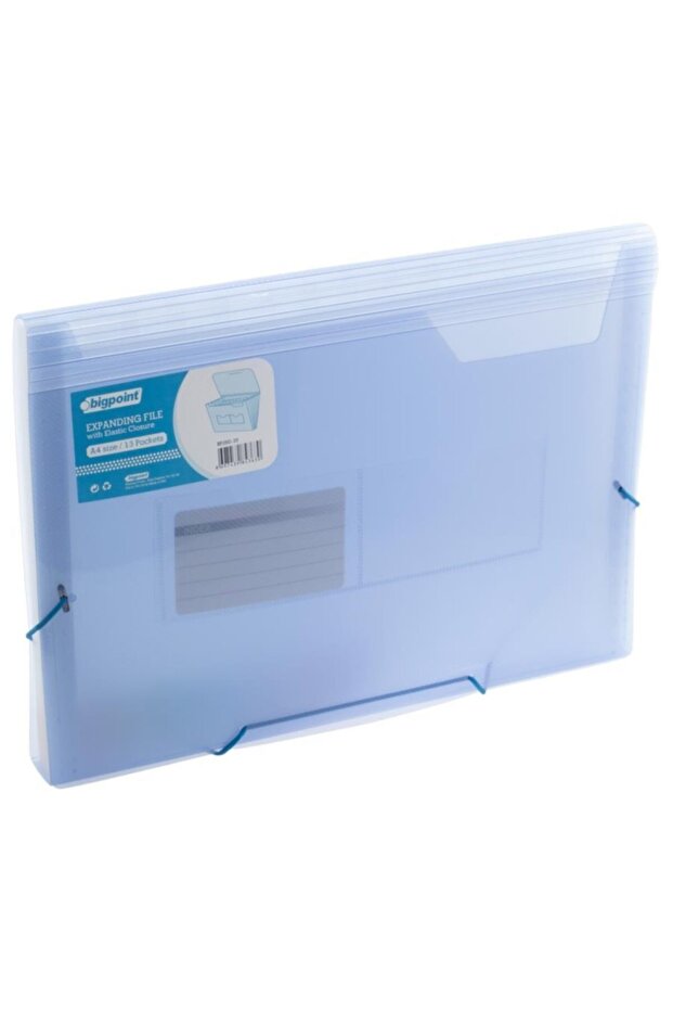 Protected File 13 Pockets Blue Elastic - 2